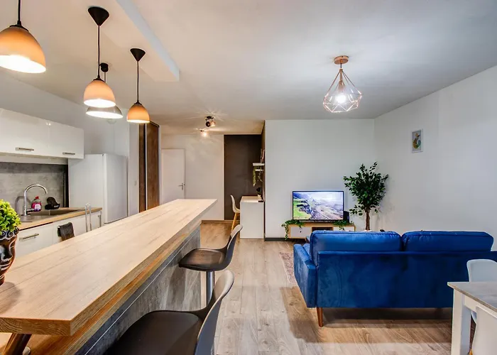 Le Reve Bleu - 2 Avec Balcon & Parking Gratuit شقة